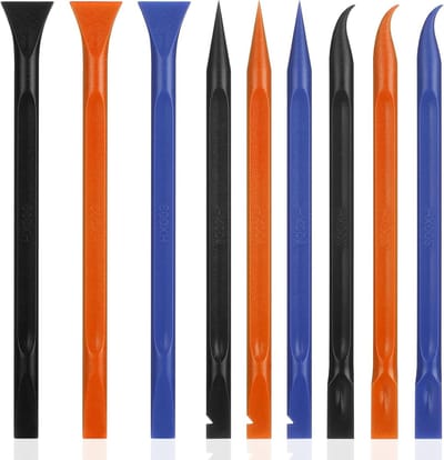 9-delige Plastic Schraper Set voor Keuken en Creatieve Klussen, Multifunctionele Niet-Kras Tools voor Krappe Ruimtes, Voedsel en Verf