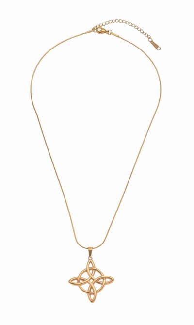 WeLoveSilver - ketting chirurgisch staal - Keltische hanger - 40 cm
