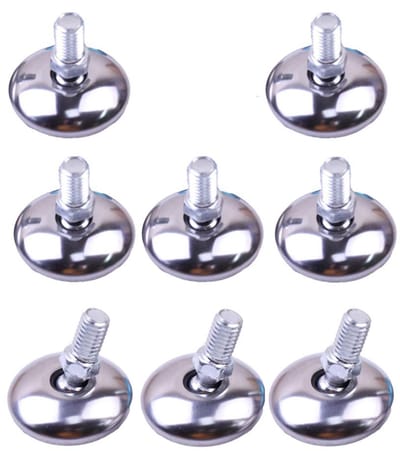 Allecto - Meubel Schroef Voeten Pads - Verstelbare Meubels Levelers - Duurzaam en Ondersteunend - 28x20x6mm - Houten Vloer Protector - Geschikt voo...