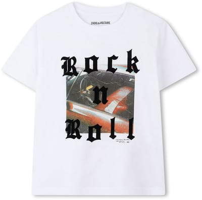 Zadig & Voltaire X60486 Polo's & T-shirts Jongens - Polo shirt - Wit - Maat 176