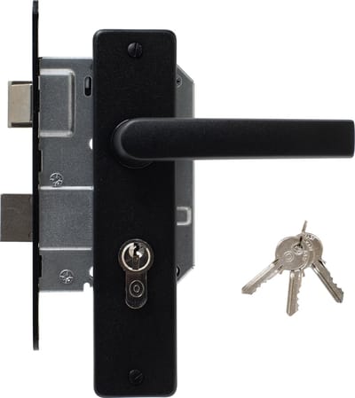Zwarte Deurklink set - Per Set