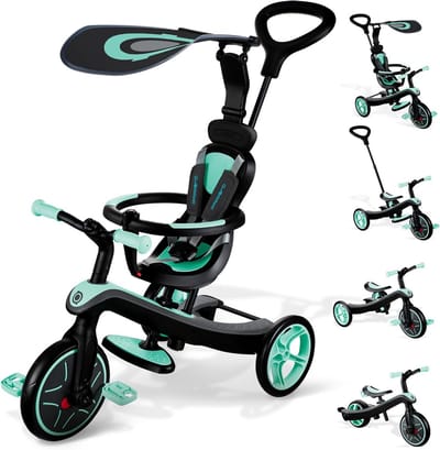 4-in-1 Driewieler en Loopfiets voor Peuters (10 maanden - 5 jaar) - Schaalbaar met Gereedschapsloos Ontwerp