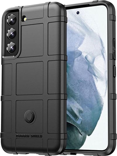 YPCd Hoesje Geschikt voor Samsung Galaxy S24 – Heavy Duty Rugged Backcover – TPU Schokbescherming – Antislip & Verhoogde Randen – Zwart