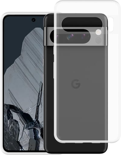 Just in Case hoesje geschikt voor Google Pixel 8 Pro Hoesje Siliconen - Flexibele Case - Transparant