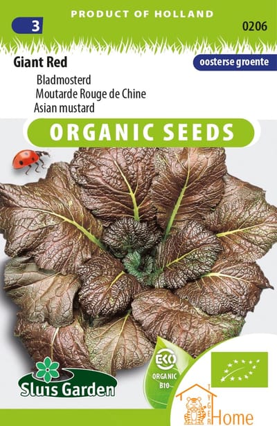 Sluis Garden - Bladmosterd Giant Red Biologisch