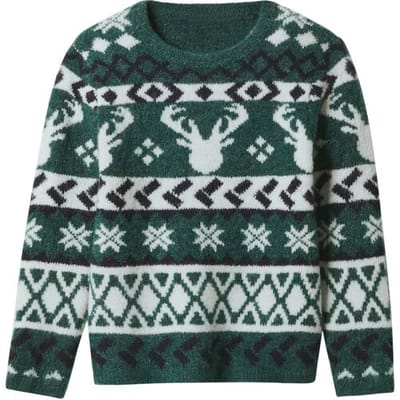 lupilu Gebreide kinder kersttrui (Groen, 98/104)