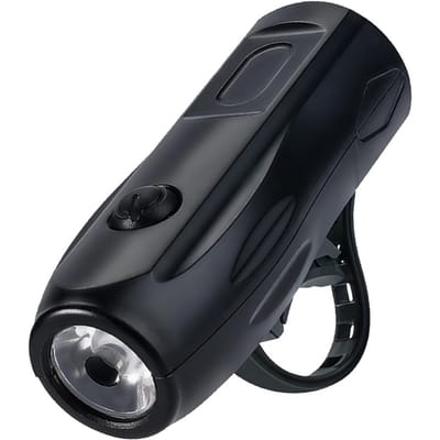 Fietskoplamp met Waarschuwingsachterlicht Super Heldere LED Waterdicht Batterijgevoed Veiligheidsfiets black