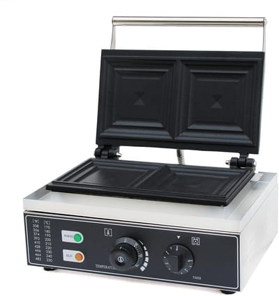 Professionele Elektrische Contactgrill en Sandwichmaker met Antiaanbaklaag - 1500W