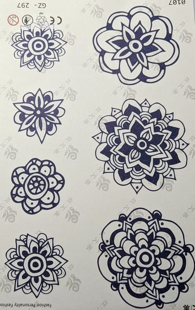 Semi-permanente tatoeage - Bijna original - Makkelijk in gebruik - Kool - Sexy - Waterbestendig - Mooie ontwerpen - Natuurlijk Veganistisch - Niet-toxisch – Duur tot 10 a 15 dagen - Door idereen te gebruiken.- 43