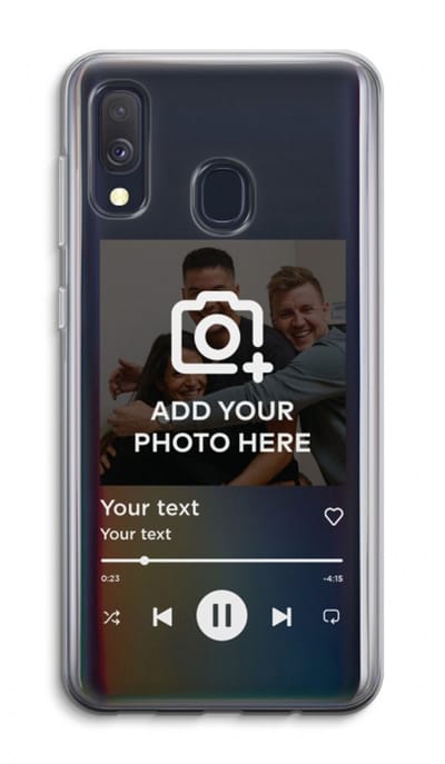 Gepersonaliseerd - Case Company® - Hoesje geschikt voor Samsung Galaxy A40 hoesje - Music Player - Soft Cover Telefoonhoesje - Bescherming aan alle Kanten en Schermrand