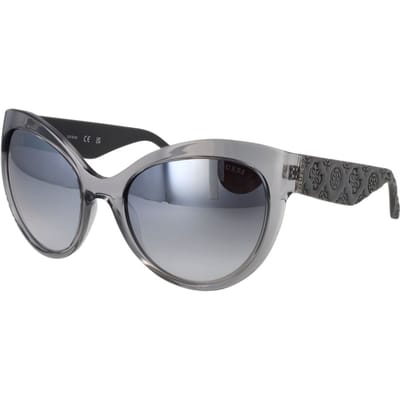 Guess Gu00130 Gepolariseerde Zonnebril Voor Dames Zilver Smoke Mirror Vrouw