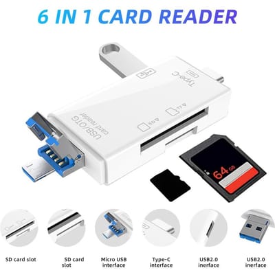 Mini USB-kaartlezer 2-in-1 USB 3.0 naar SD TF-geheugenkaartadapter Smartcardlezer Flash-drivekaartlezer Laptopaccessoires