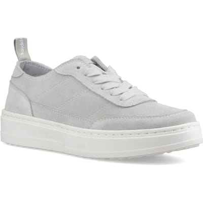Hush Puppies Nesta Leren Dames Grijze Standaard Sneakers