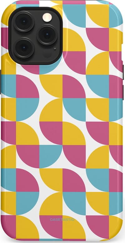 Casetastic Hoesje Geschikt voor Apple iPhone 12 Pro Max Magsafe - Stijlvolle Beschermende Duo-layer Case - Cirkeldroom