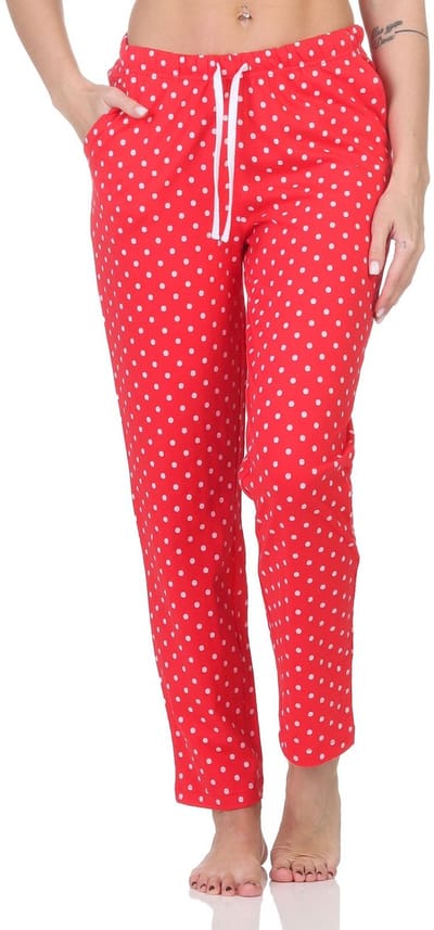 Dames pyjamabroek lang mix & match in effen kleur - perfect te combineren