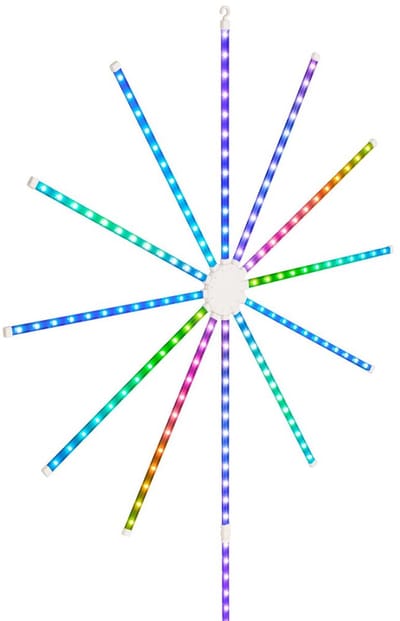 BRILONER Cero - LED Wandlamp voor binnen - dimbaar - met afstandsbediening - RGB IC dynamische kleurverandering - spatwaterbestendig - timer-functie - Ø4.2 x 32 cm
