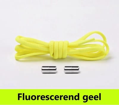 Schoenveters - Fluorescerend geel - Veters plat 0.5 cm - Veters - Veters elastische - Sneakers - Schoenen - Kleding - Sport - Sportschoenen - Accessoires - 100 cm - Veterschoenen dames - Veterschoenen heren