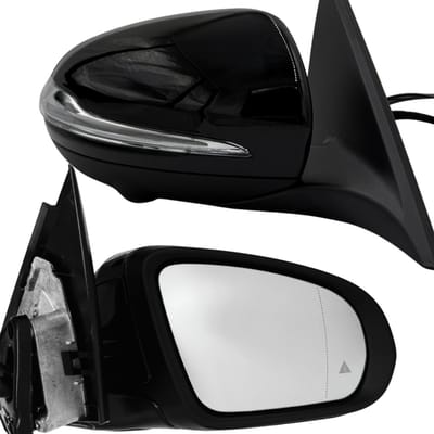 BILMAX Rechter Buitenspiegel Vervanging voor Mercedes-Benz C-Klasse Sedan / Kombi (W205 Facelift) 2018–2021, Elektrisch Inklapbaar, Met Richtingaanwijzer, Verwarmd, met Instapverlichting, met Camera, BSM, 8+8+1+1-Pins (Passagierszijde)