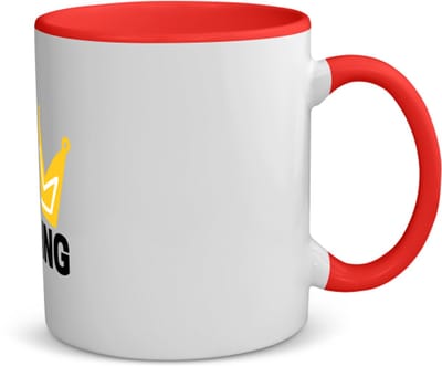 Akyol - her king koffiemok - theemok - rood - Verjaardag - haar - hem - grappige tekst - 350 ML inhoud