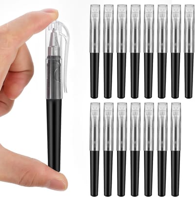 Gelpennen, mini-balpennen, 0,5 mm, zwarte inkt, 10,7 cm lengte, zakstift, vloeiend schrijven, korte kleine pen, schattige pennen voor zakjournal