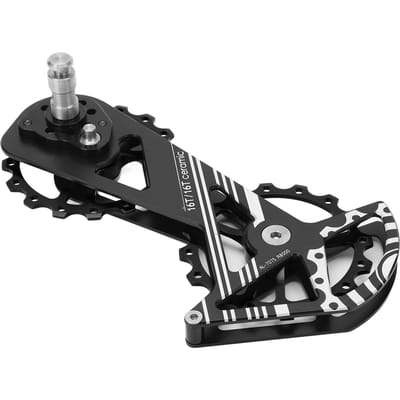 MEROCA R8000 Série Vélo Dérailleur Arrière Surdimensionné Poulie Roue Système avec Double Roue Dentée 16TNoir