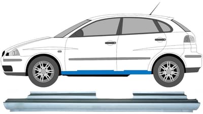 Volledige dorpel voor Seat Ibiza Cordoba 2002-2008 / Links