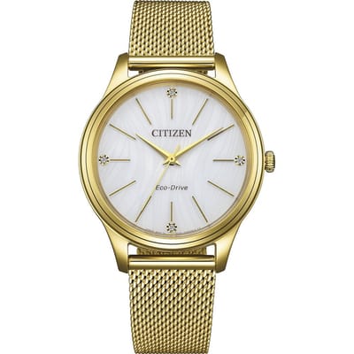 Citizen EM1222-87A Horloge - Staal - Goudkleurig - Ø 34 mm