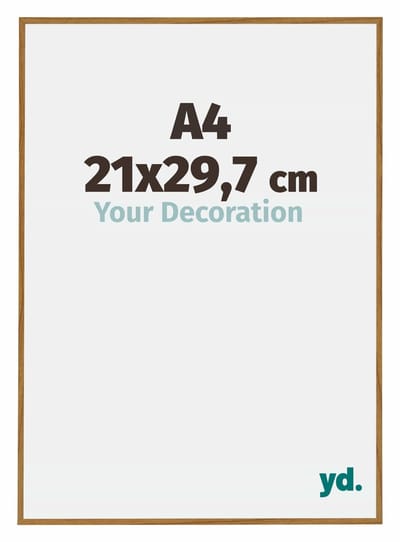 Your Decoration - Fotolijst A4 21x 29,7 cm - Kunststof - Beuken Licht - Evry
