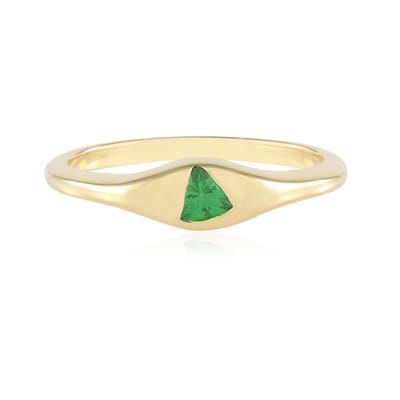 Cavill - Lemshuku Tsavoriet 0,232 ct - 925 Geelverguld Sterling Zilver ring - Triljant slijpsel - Stijlvol en elegant - Maat 18