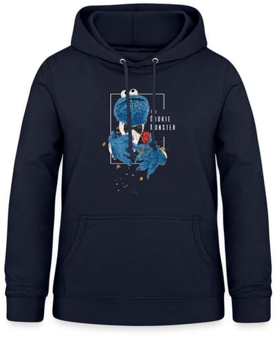 Sesamstraat Koekiemonster The Cookie Monster Hoodie Dames