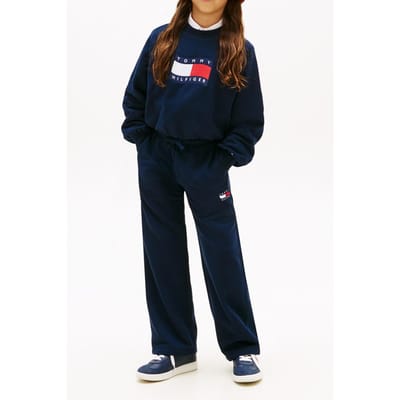 Tommy Hilfiger Girls Tommy Wave Sweatpant Dark Night Navy Größe: 5 | Hosen Outlet | kids | Schwarz