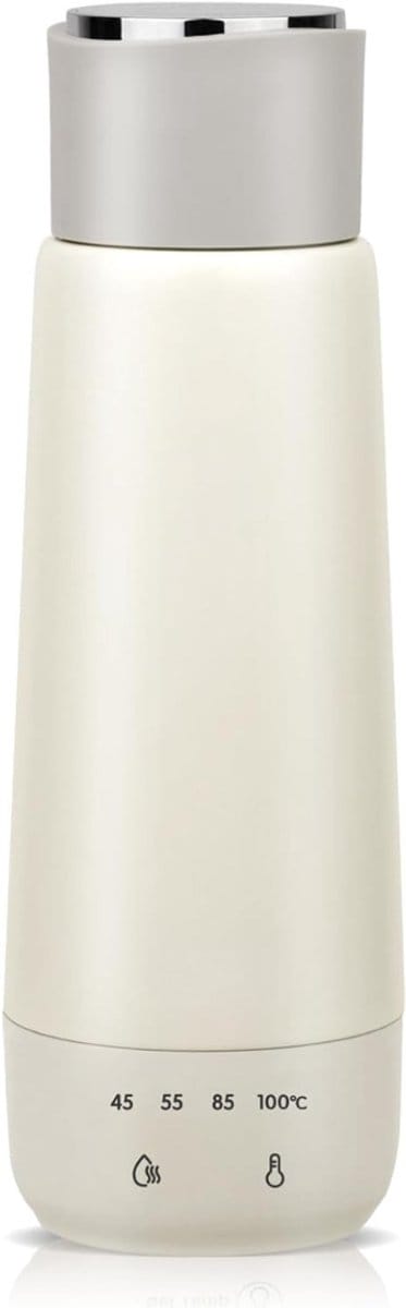RONN® Waterkoker camping - Waterkoker klein - Waterkoker reis - Beige - 8cm x 8cm x 23cm; 520g