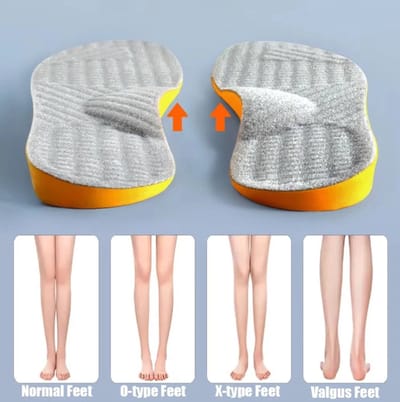 Steunzolen Platvoeten Maat 41-42 – Orthopedische Inlegzolen voor Voetcorrectie, Valgus, X/O Benen – Schoenzolen voor Kinderen en Volwassenen