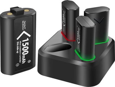 Controller Accu voor Xbox Series X-S & One - 4x 1500mAh Laadstation met Oplaadbare Batterijen