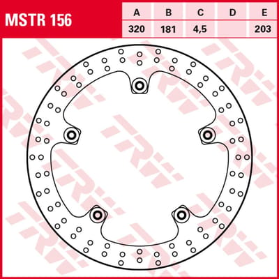 Remschijf TRW MSTR156, 1 Stuk