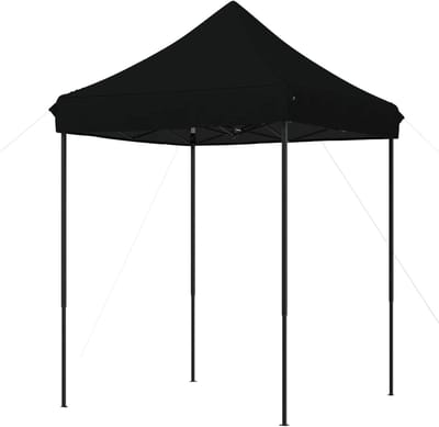 Opvouwbare Partytent - Pop-up Paviljoen - Feestelijke Bijeenkomsten - Snelle Opbouw - 200 x 200 cm - Zwart