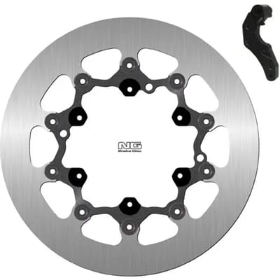 Set van combinatie van een solide zwevende schijfrem voor een motorfiets en montagebeugels. NG Brake Disc 1640SPK27