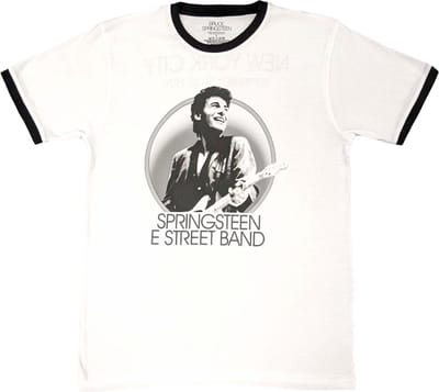 Bruce Springsteen - NYC Heren T-shirt - S - Wit
