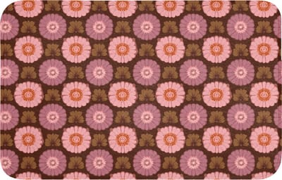 WC mat 80x50 cm - Antislip - Retro - Madelief - Roze - Toiletmat - Vloermat - Douchemat - Toilet tapijt - Toiletmatten