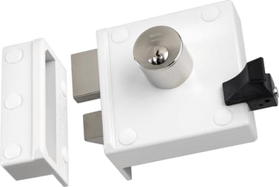 Nemef veiligheidsoplegslot 4154/02 LINKS - Doornmaat 50 mm - SKG** - In zichtverpakking