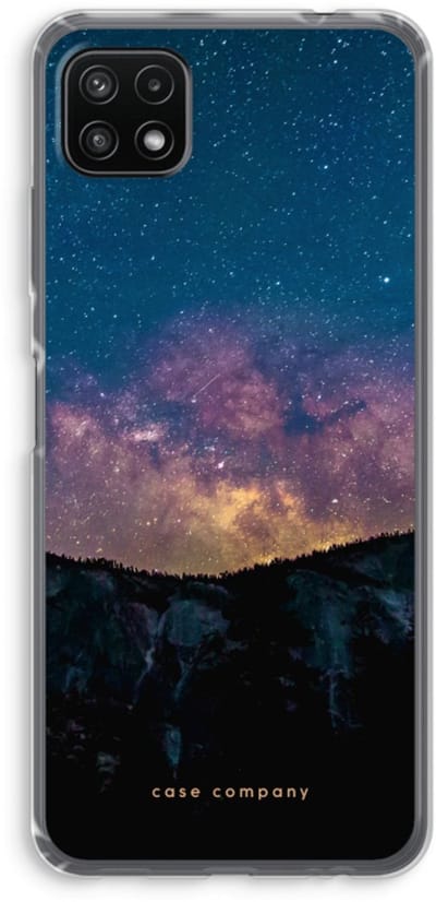 Case Company® - Hoesje geschikt voor Samsung Galaxy A22 5G hoesje - Travel to space - Soft Cover Telefoonhoesje - Bescherming aan alle Kanten en Schermrand