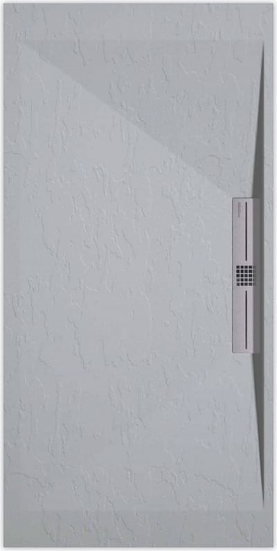 Sanifun douchebak Stone Side Gray 7035 Slate 1000 x 800 S