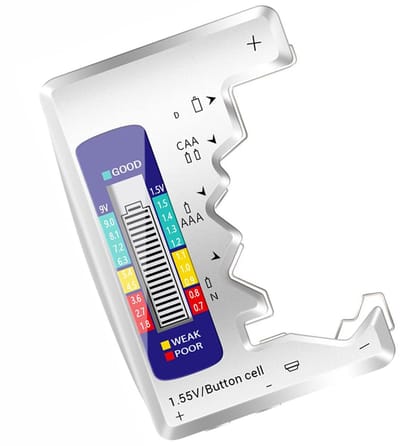 Lexium Batterijtester - Batterij Tester - Batterijtester voor alle Baterijen - Batterijen Tester