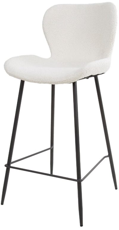 Fraaai - Verona barstoel - 67 cm - boucle - wit