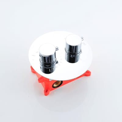 FugaFlow Eccelente Acces Thermostatische Inbouwkraan - inbouwdeel - rond - chroom