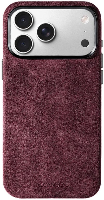 iPhone Alcantara Case - Wine Red