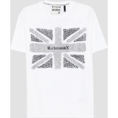 t-shirt met witte man print