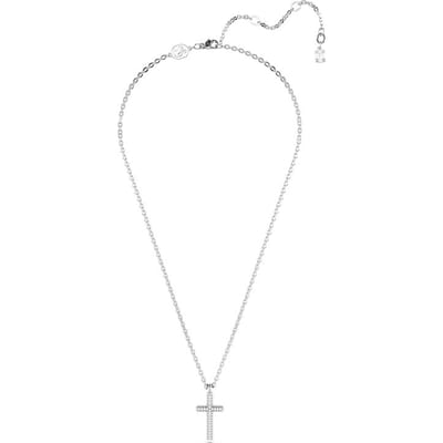 Swarovski Insigne Effen Kleur Ontwerp Rhodium Verguld Zirkonia Ketting Damesketting Zilver 5675577 Box (Random Color),F,Silver white