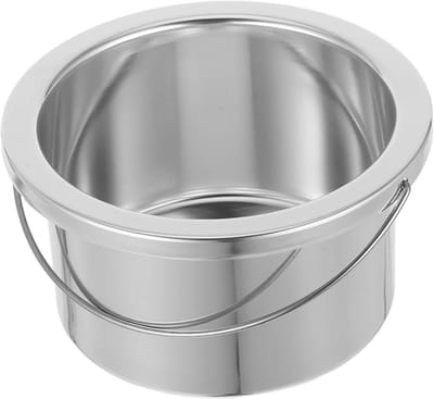 Waxverwarmer Binnenpot - Smeltpot Hars - Snel Harsen - Hittebestendig Aluminium - 12.3 cm Buitendiameter - Zilver