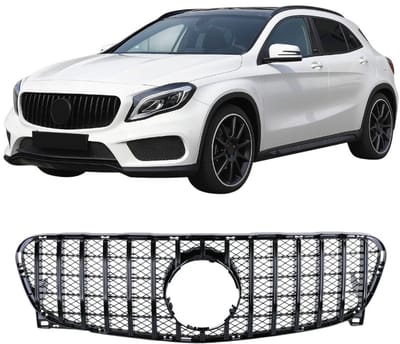 Panamericana GT Grill Geschikt voor Mercedes GLA X156 (2013-2016) – Glanzend Zwart